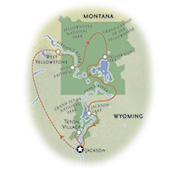 Yellowstone Wyoming Map